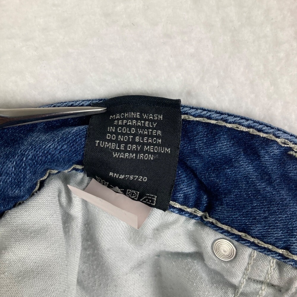 Buckle BKE Denim Harper Mid Rise Dark Wash Size 31 Embroidered  Blue Jeans - Picture 14 of 14